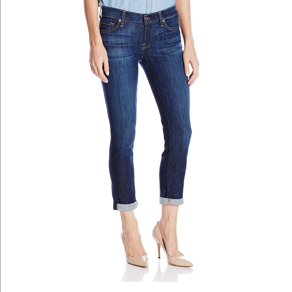 7 for All Mankind Skinny Crop and Roll Denim JeNs